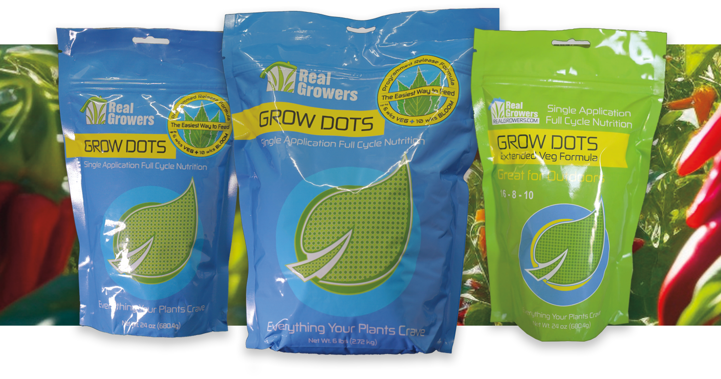 Real Growers Grow Dots Plant Nutrients
